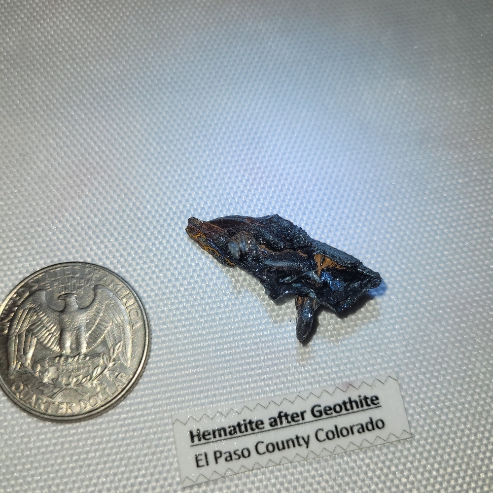RARE Iridescent Hematite After Goethite Mineral Specimen from Colorado